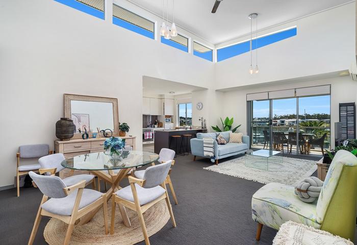 Rare North facing Unit overlooking Marina in Hope Island 