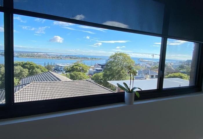 OPEN for INSPECTION  10 Feb. 3-5pm - Newcastle, walk to beaches, top floor, magnificent views, beautifully renovated retro 1970s apartment.